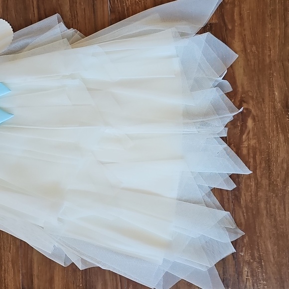 NWT American Princess Baby Blue Polka Dot Party Dress Size 6 - Picture 3 of 7